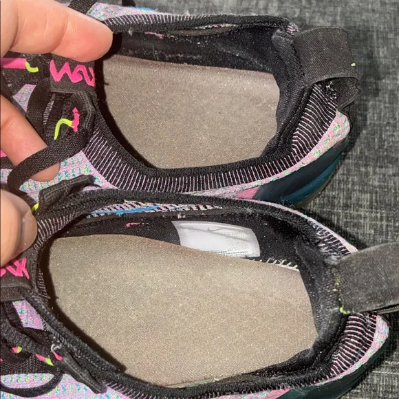 Nike VaporMax Women's Multicolor Sneakers with Blue Swoosh-Size 10.5 - Picture 7 of 8